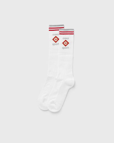 Ponožky Casablanca UNISEX PRINTED BASKETBALL SOCKS Biela | AF24-ACC-077-01, 0