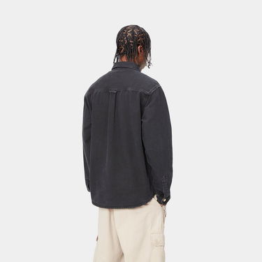 Košeľa Carhartt WIP Black Stone Dyed Shirt Jacket Čierna | I033767_42, 1