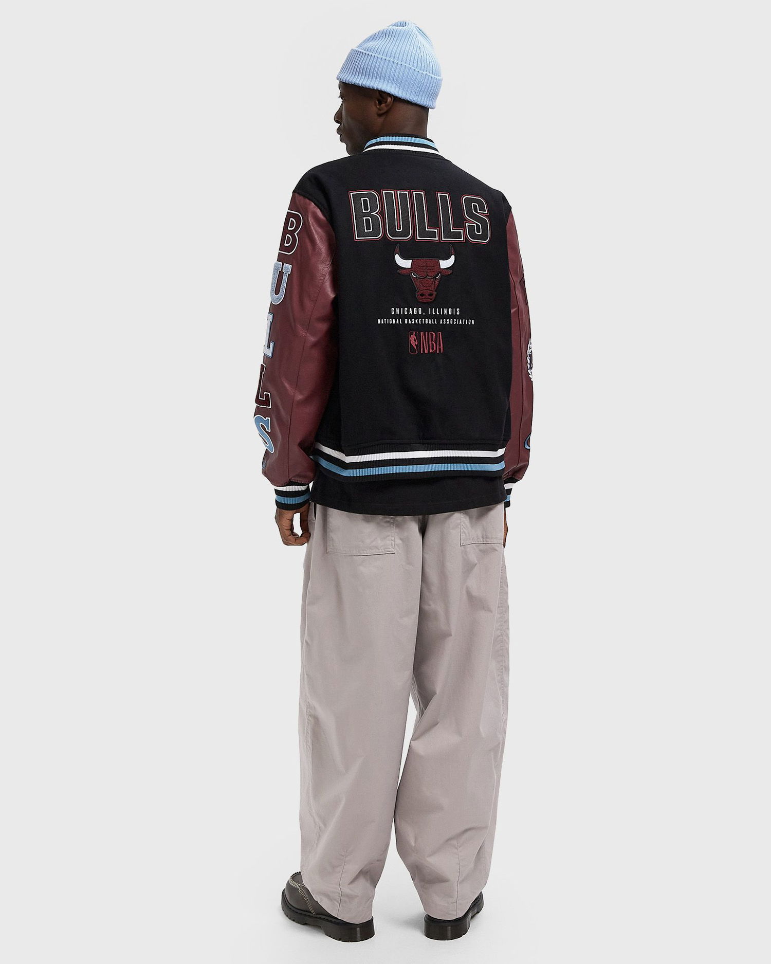 Bomber bunda New Era Chicago Bulls Varsity Jacket Vínová | 60684336, 1