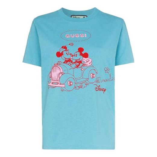 Tričko Gucci Disney x  Mickey Mouse Short Sleeve T-Shirt Modrá | 580762-XJBYB-4318, 0