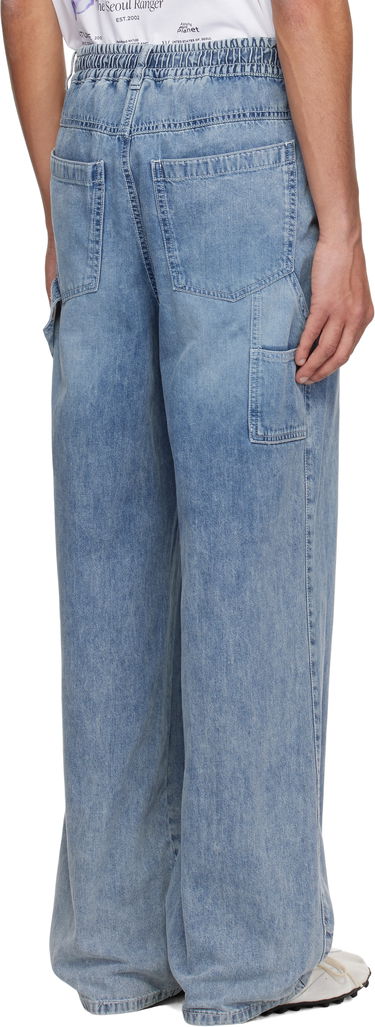 Džínsy WOOYOUNGMI WOOYOUNGMI One-Tuck Banding Denim Jeans Modrá | W251PT28, 2