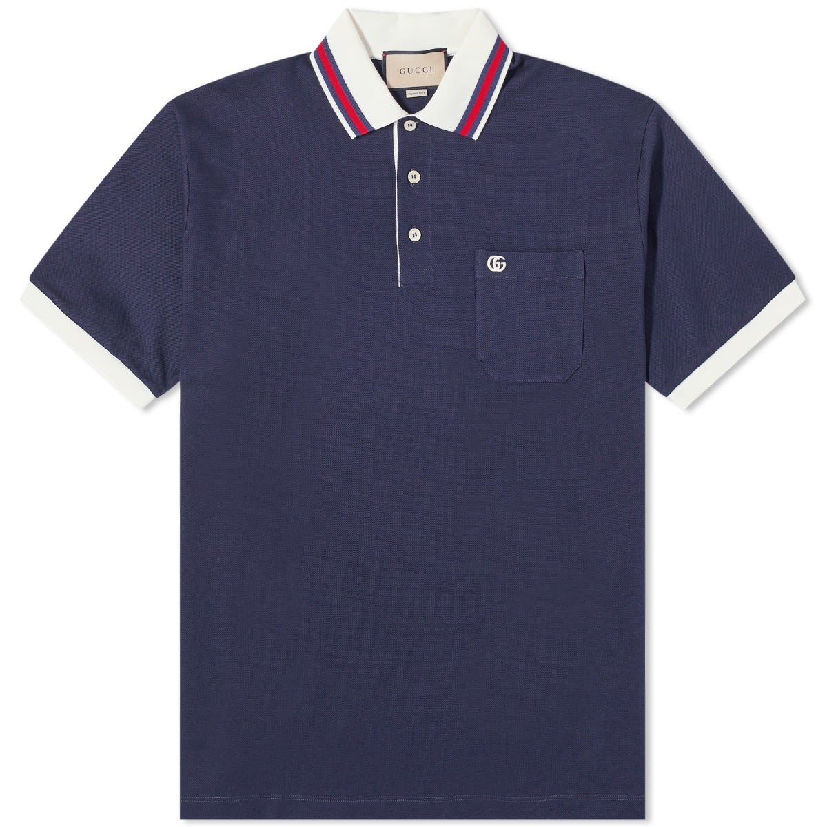 Polo tričko Gucci Tipped Logo Polo Shirt Navy Navy | 752604-XJFTL-4215, 0