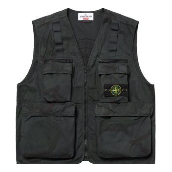 Vesta Supreme Supreme Stone Island Water Resistant Vest Čierna | SUP-SS19-401
