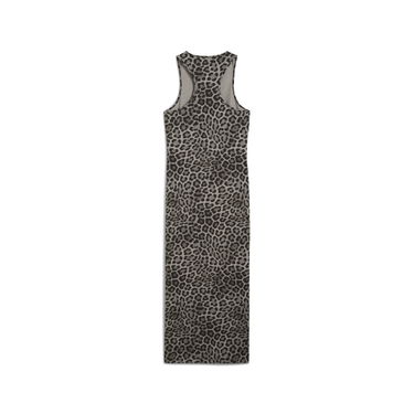 Šaty Puma Leo Luxe All-Over Print Fitted Dress Hnedá | 632339_01, 6