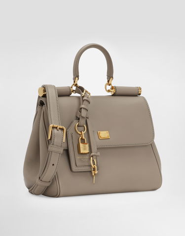 Kabelka Dolce & Gabbana Dolce & Gabbana My Sicily Plongé Calfskin Top Handle Bag Šedá | BB7781B73218I399, 1