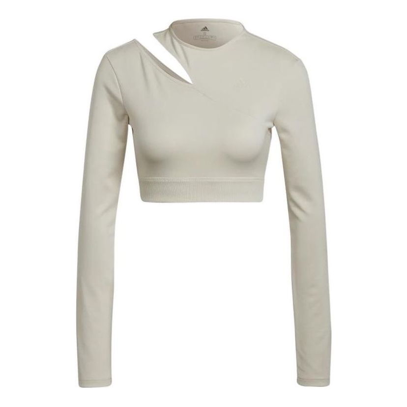 Crop Top adidas Originals Sports Long Sleeve Crop Top Béžová | HM3180