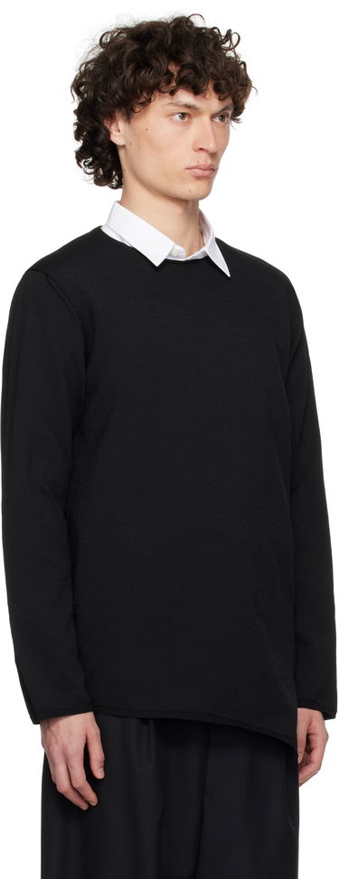 Sveter Comme des Garçons Comme des Garçons Homme Plus Asymmetrical Sweatshirt Čierna | PO-N007-S25, 1