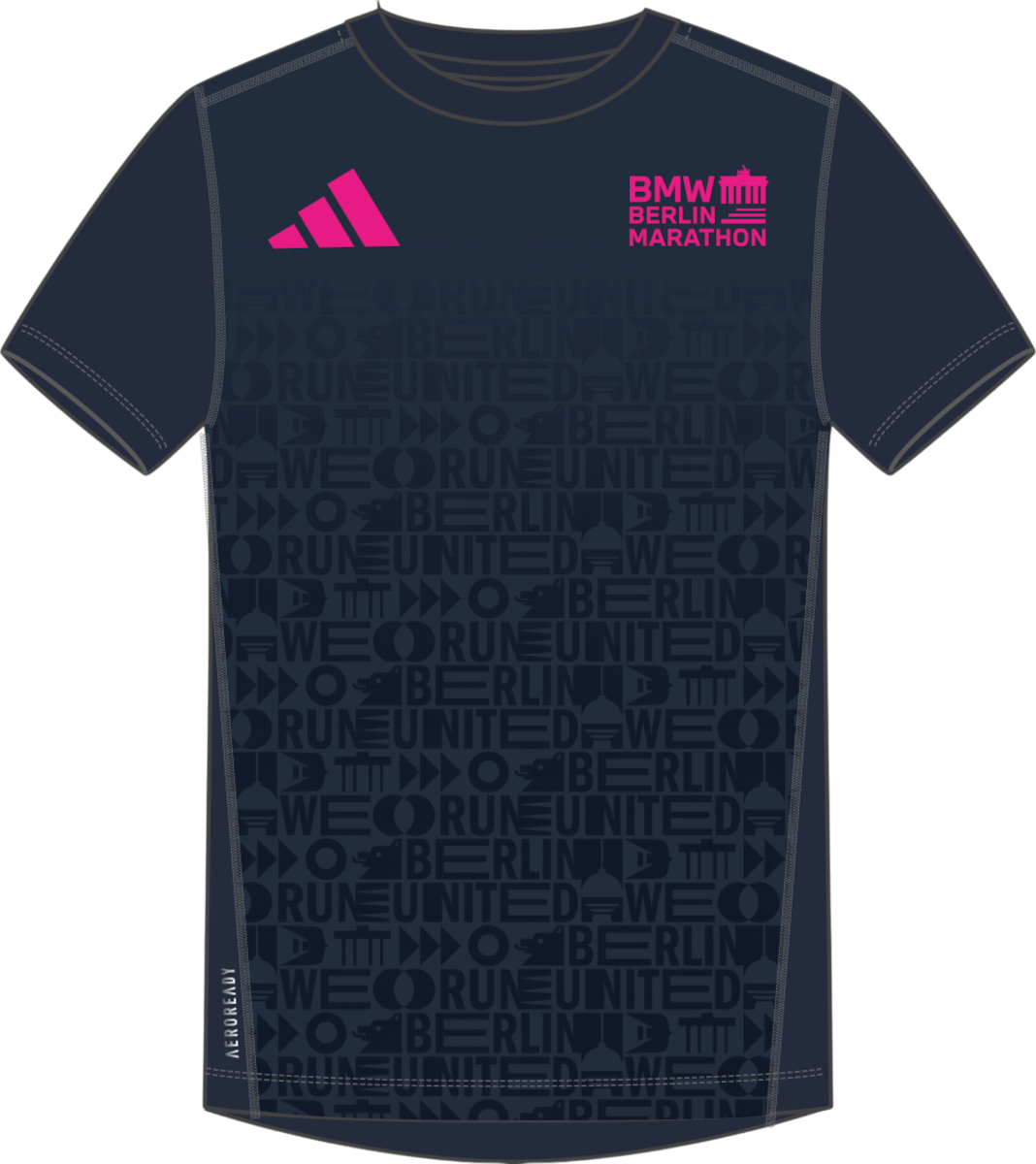 Tričko adidas Originals Adidas BMW Berlin Marathon 2025 Running T-Shirt Navy | jz6502, 0