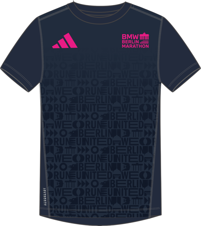 Tričko adidas Originals Adidas BMW Berlin Marathon 2025 Running T-Shirt Navy | jz6502