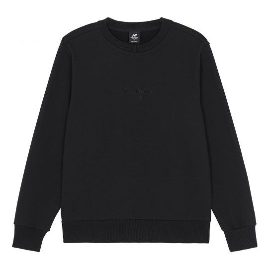 Sveter New Balance Round Neck Sports Pullover Čierna | AMT21555-BK