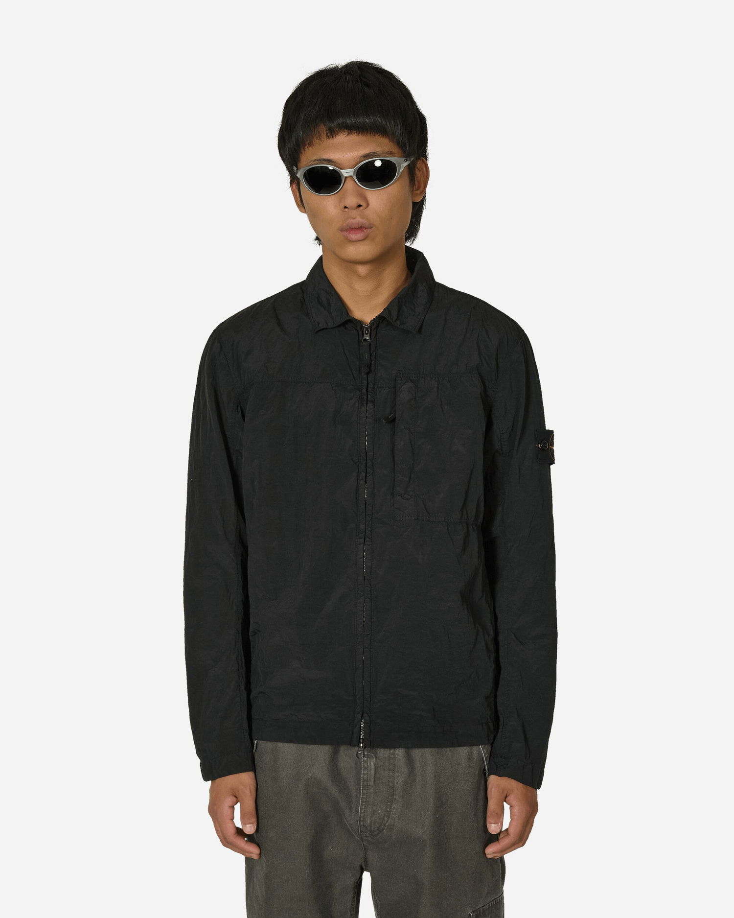 Košeľa Stone Island Nylon Metal Overshirt Black Čierna | 811511819 V0029, 1