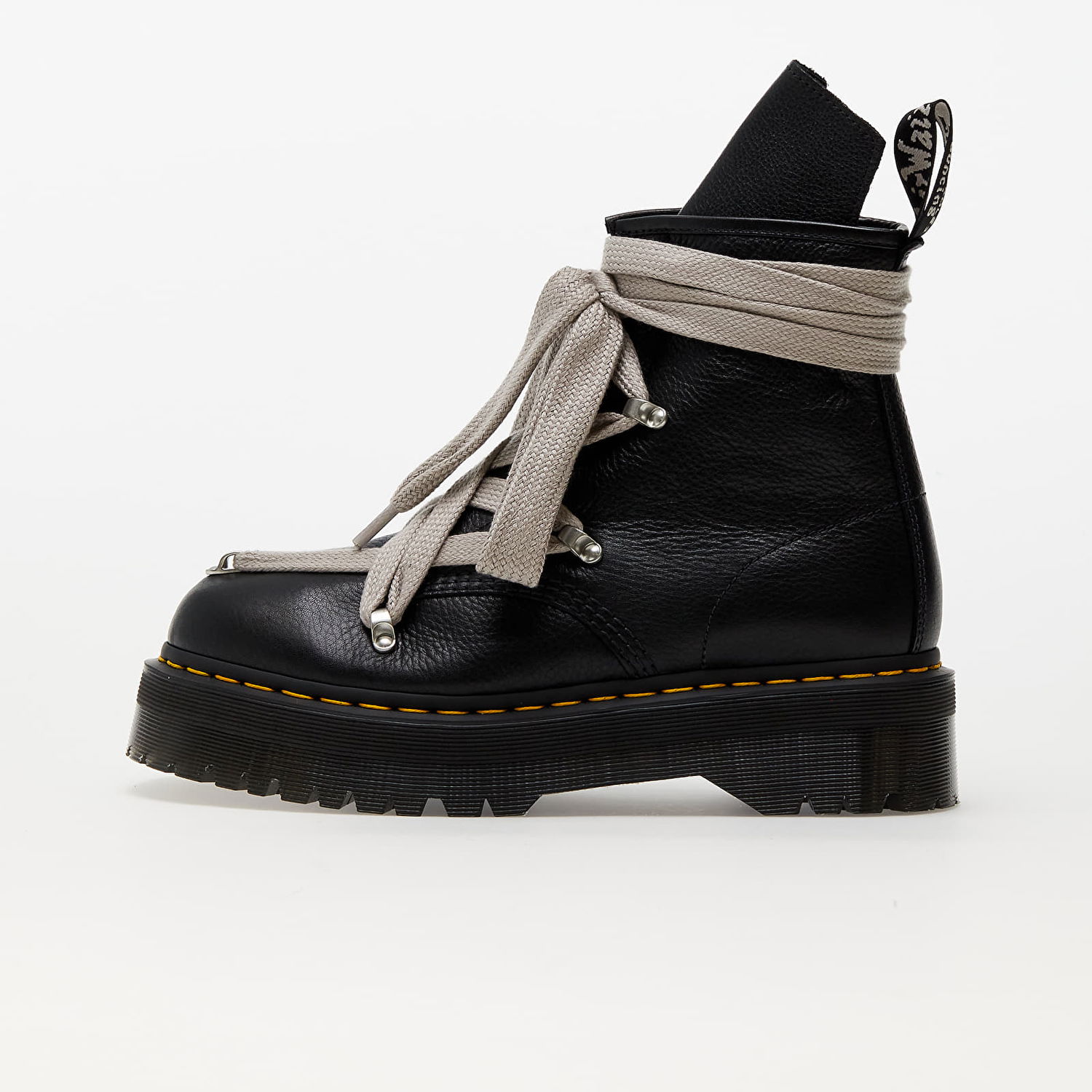 Tenisky a topánky Rick Owens Dr. Martens x DRKSHDW Quad Sole Pentagram Jumbo Lace Boot Čierna | DM02B3803 7001, 0