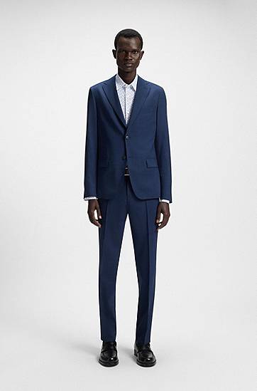 Košeľa BOSS Slim Fit Performance-Stretch Printed Shirt Biela | 50545270, 1