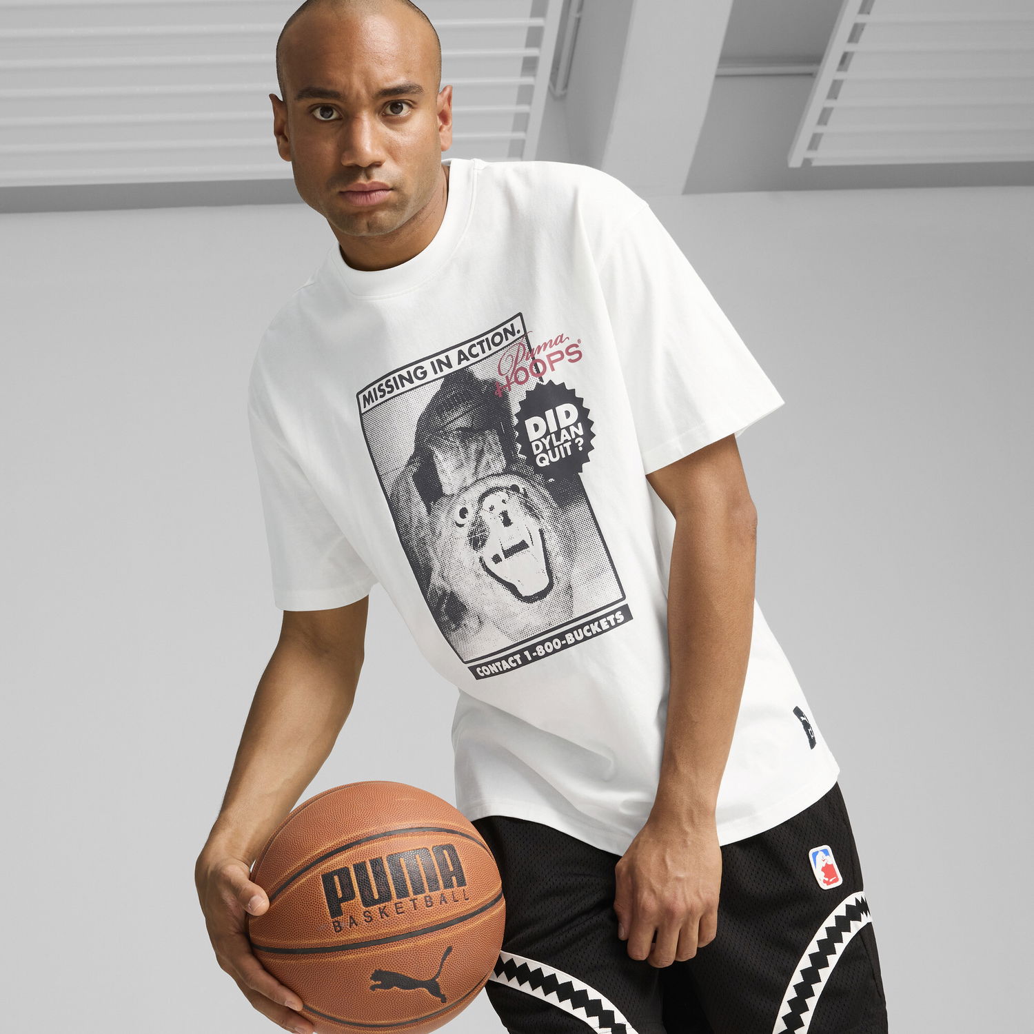 Tričko Puma Dylan Got Game Basketball T-Shirt Biela | 627639_01, 0