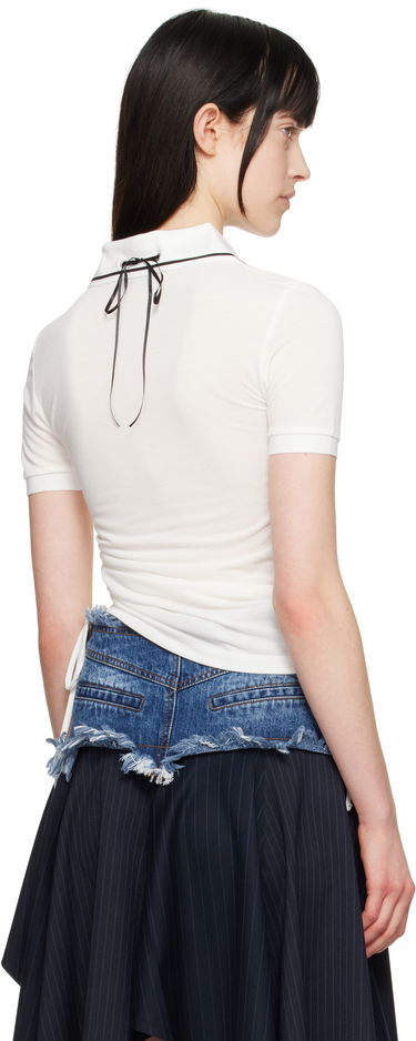 Polo tričko Andersson Bell Andersson Bell Halter String Piqué Polo Biela | atb1255w, 2