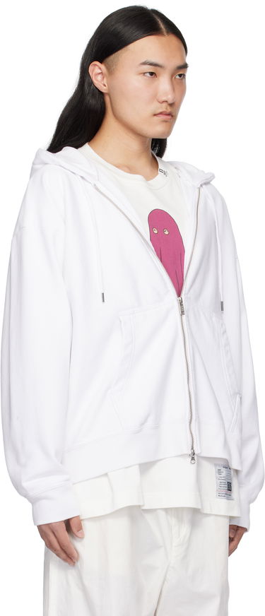 Mikina Maison MIHARA YASUHIRO Zip Parka Hoodie Biela | I13PK521, 1