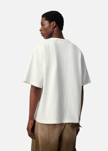 Tričko AXEL ARIGATO Men's Relaxed Fit T-Shirt with Drawstring Hem Biela | A3443001, 3