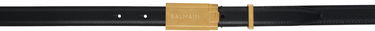 Opasok Balmain Balmain Calfskin Plaque Belt Čierna | DM0WJ041LSLX, 0