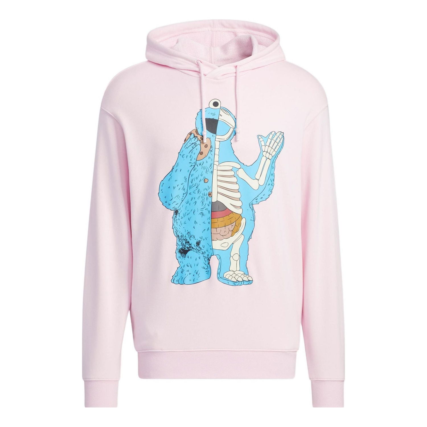 Mikina adidas Originals Jeremy Scott Cookie Monster Anatomy Hoodie Ružová | HM9947, 0