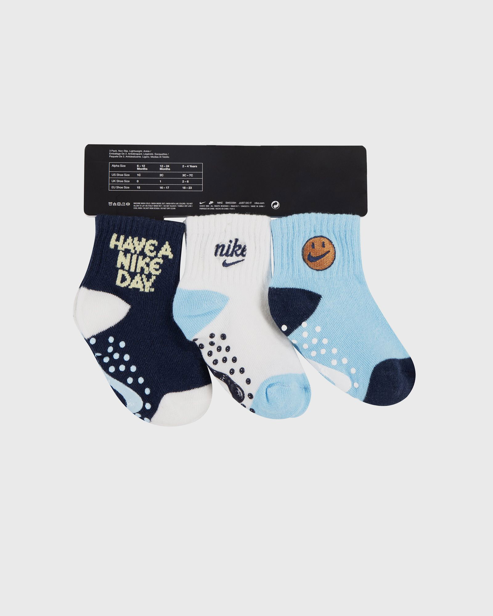 NHN 3PK BOYS GRIPPER SOCK