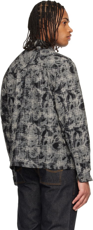 Košeľa Dime Washed Plaid Flannel Shirt Šedá | DIMEHO2511BLK, 2