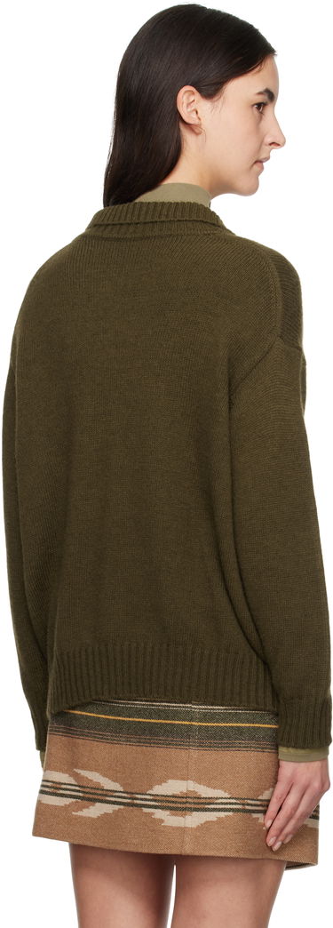 Sveter Max Mara Weekend Max Mara Sabato Wool Polo Sweater Zelené | 2425366013600, 2