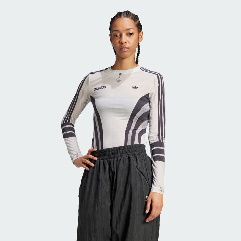 Body adidas Performance Atlanta Sublimation Print Long Sleeve Top Biela | IW3094