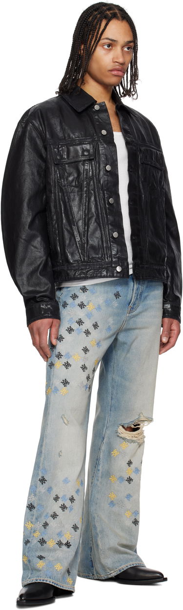 Džínsy AMIRI AMIRI MA Quad Embroidered Flare Jeans Modrá | AMDNFR1015, 3