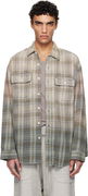 R13 Relaxed Plaid Work Shirt