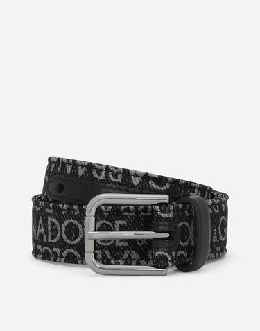 Opasok Dolce & Gabbana Dolce & Gabbana Printed Nylon Belt Čierna | EC0055AN579HNXCI, 0