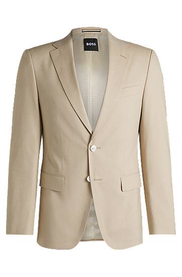 Bunda BOSS BOSS Slim-Fit Stretch Blazer Béžová | 50540836, 0