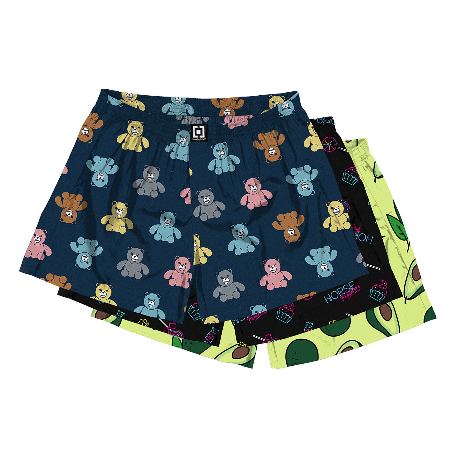 Boxerky Horsefeathers Manny 3-Pack Boxer Shorts Bundle 5 Rôznofarebný | AM165D, 0
