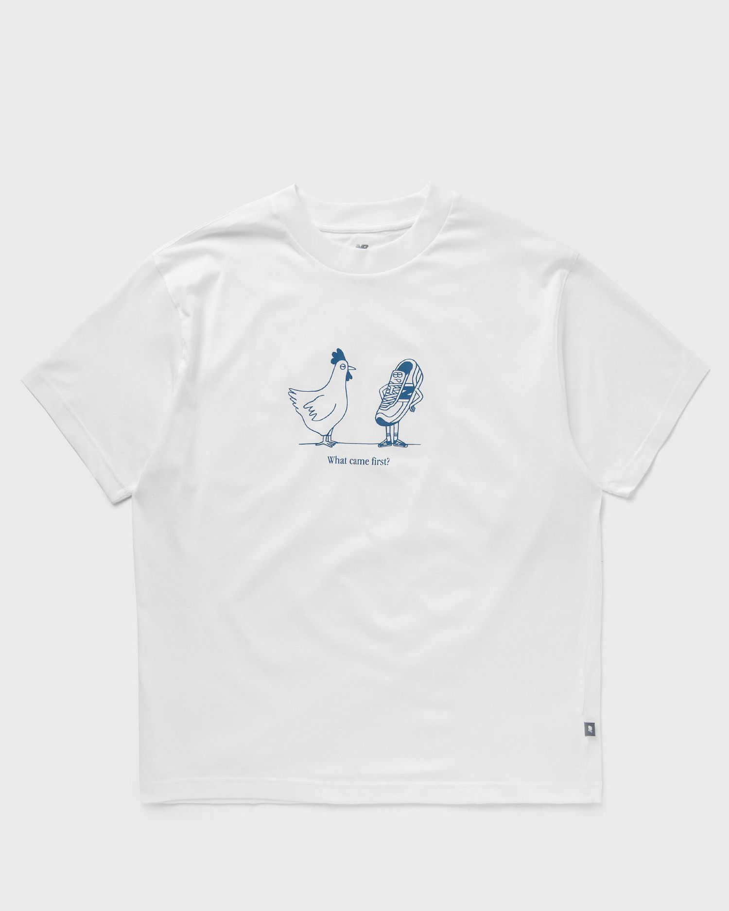 Tričko New Balance Sport Essentials Chicken Or Shoe Relaxed Tee Biela | MT41591-WT, 0