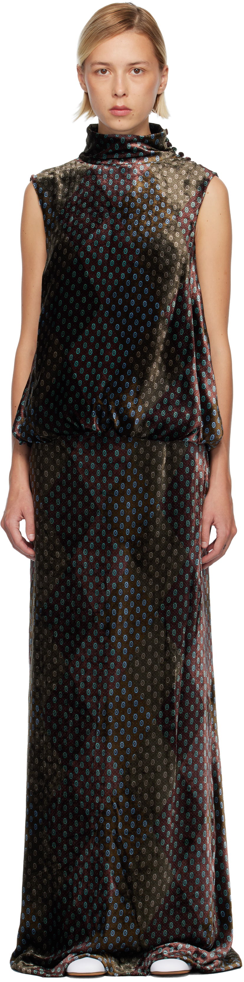 Šaty Dries Van Noten Dries Van Noten Printed Evening Maxi Dress Rôznofarebný | 252-011070-2254