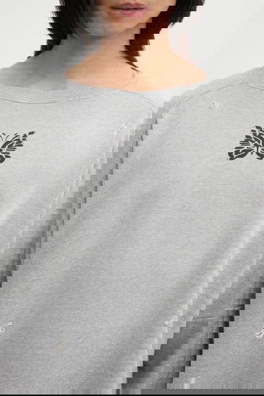 Mikina Needles Needles Deconstructed Sweatshirt Šedá | RW336, 3