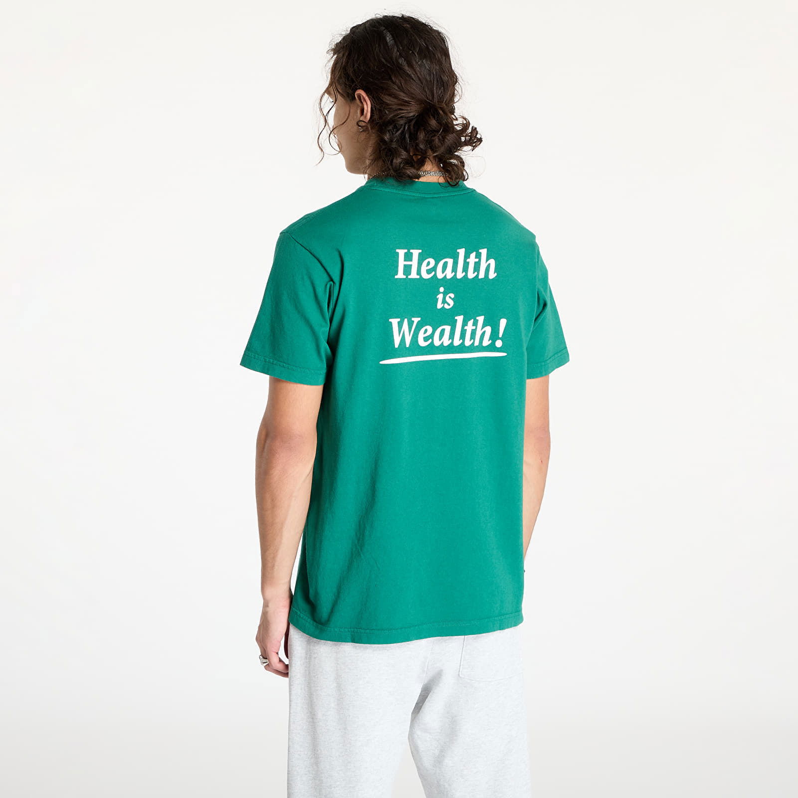 Health Is Wealth T-Shirt UNISEX Alpine/ White XS