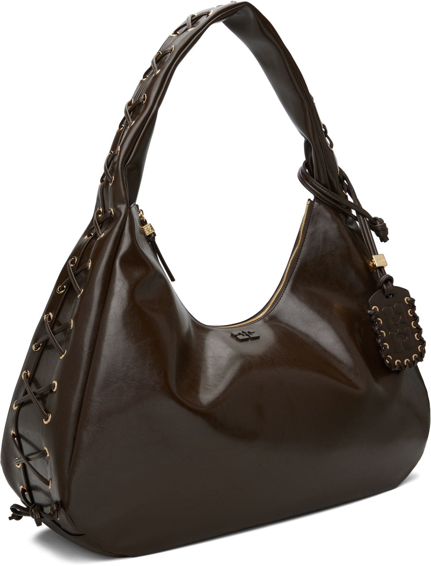 Kabelka GANNI GANNI XXL Shoulder Bag Hnedá | A6846, 1