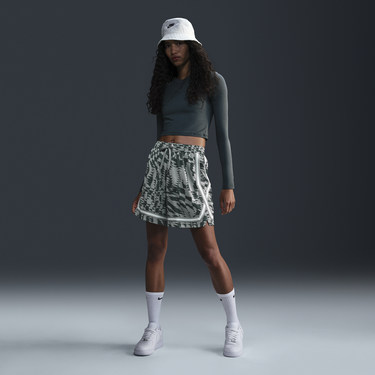 Šortky Nike Shorts Swoosh Fly Crossover Dri-FIT Zelené | FQ4552-370, 4