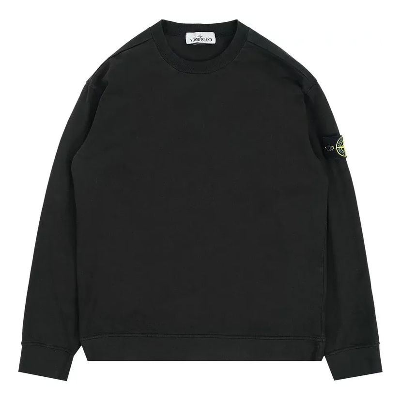 Sveter Stone Island Logo Patch Long-Sleeve T-shirt Čierna | 761563750-V0029