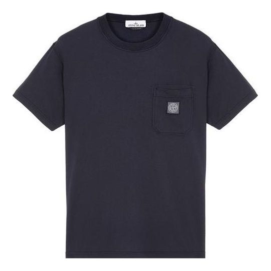 Tričko Stone Island Logo Patch Pocket T-Shirt Navy | 101521957-A0020
