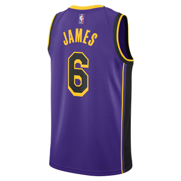 Dres Jordan Dri-FIT NBA Los Angeles Lakers Statement Edition 2022 Swingman Jersey Fialová | DO9530-505, 3