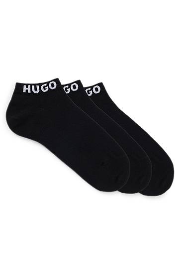 Ponožky BOSS HUGO Three-Pack Ankle Socks with Logo Cuffs undefined | 50516407, 0