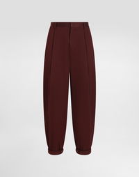 Dolce & Gabbana Cotton Gabardine Pants With Double Darts
