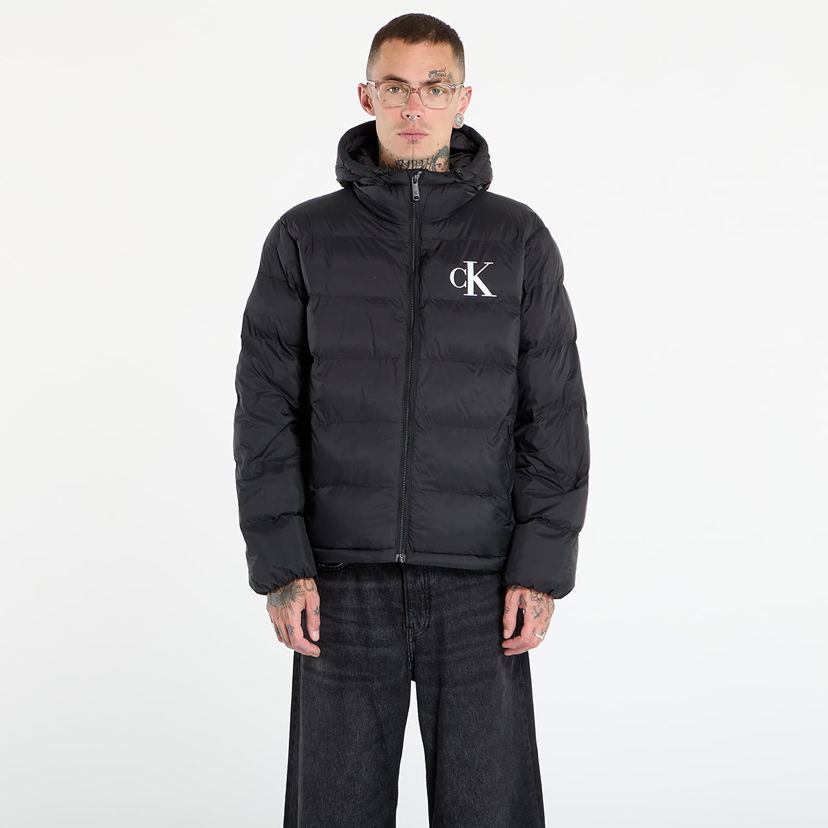 Prešívaná bunda CALVIN KLEIN Calvin Klein Jeans Monogram Puffer Jacket Čierna | LV04RD528G UB1