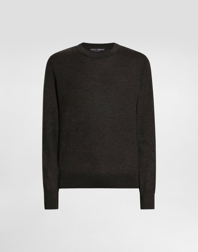 Sveter Dolce & Gabbana Dolce & Gabbana Cashmere Pullover Šedá | GXX02TJBW05N1254