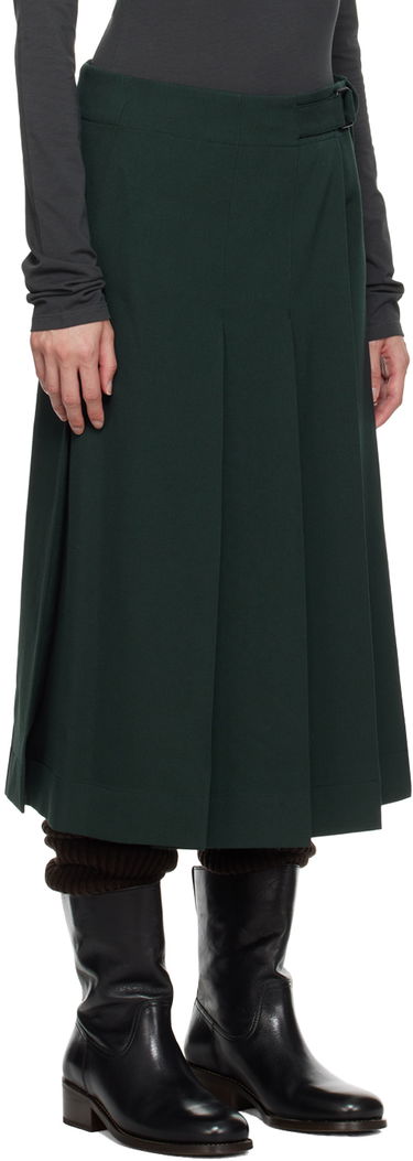 Sukňa LEMAIRE Lemaire Pleated Wrap Midi Skirt Zelené | SK1016 LF1123, 1