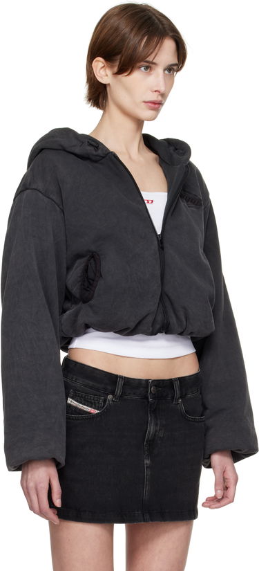 Mikina Diesel Diesel F-Enerd Cropped Hoodie Čierna | A16615 0BNEG, 1