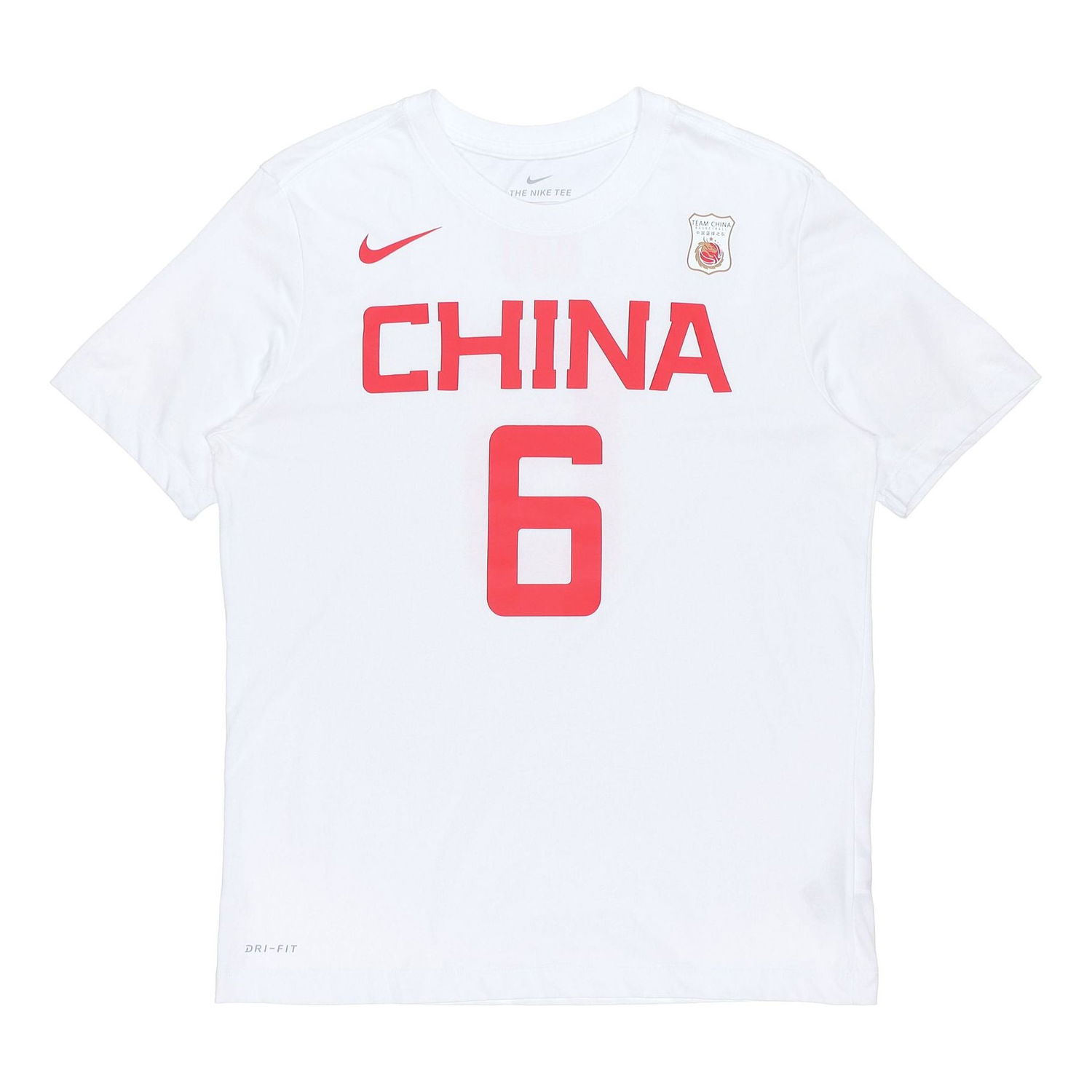 Dres Nike Dri-FIT Team China #6 T-Shirt Biela | BQ3757-101, 0