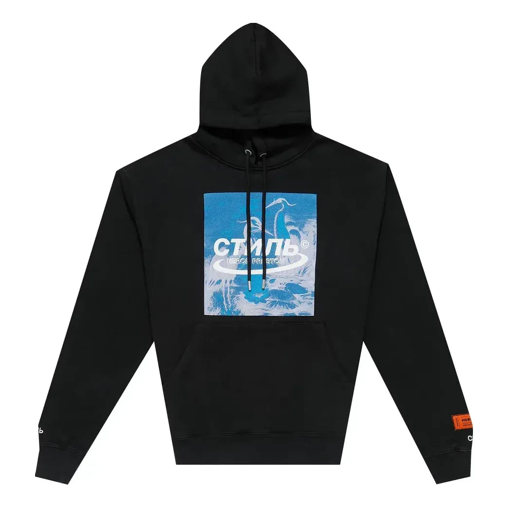 Mikina HERON PRESTON Heron Preston SS21 Herons Halo Hoodie Čierna | HMBB015R21JER0011049, 0
