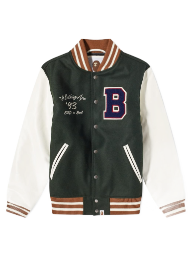 Bunda BAPE END. x A Bathing Ape Bowling Jacket Zelené | 001HJI731906C-GRN